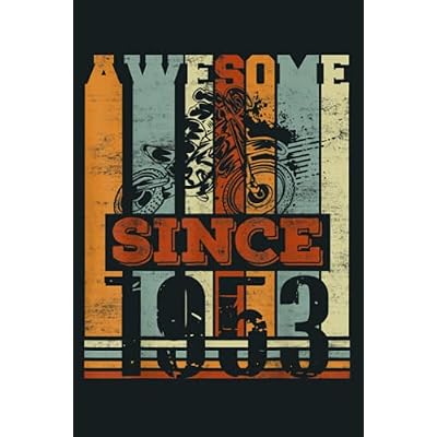 Awesome Biker Since 1988 32Nd Birthday 32 Year Old Dirt Bike: Notebook Planner - 6x9 inch Daily Planner Journal, To Do List Notebook, Daily Organizer, 114 Pages