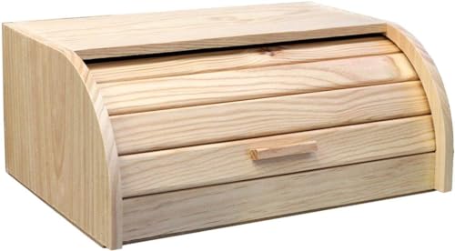 ARTEMA Tradineur - Pack de 2 paneras de madera con tapa de persiana 15,5 x 35,2...