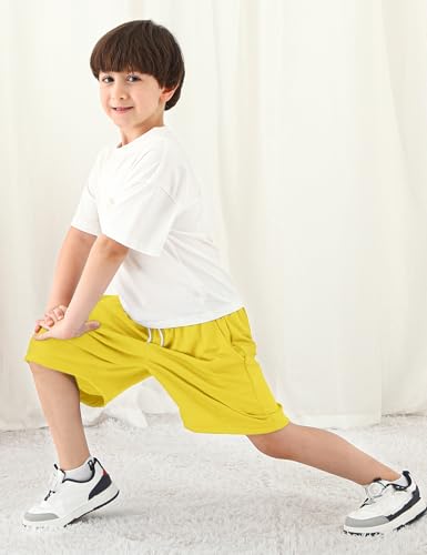 Boys Athletic Shorts Mesh Basketball Soccer Shorts Loose Fit Breathable Quick Dry Running Gym Shorts for Youth 6-16 Years3