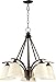 Quorum International Winslet 5-LT Linen Nook Light - Oiled Bronze - 6329-5-186