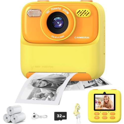 masterbee Kid Camera Instant Print Photo, Birthday Gifts for Girls and Boys, Kid