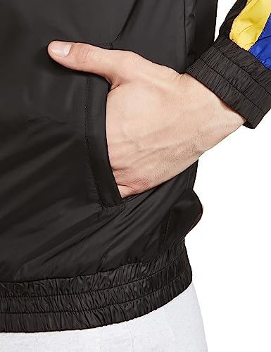 Image of The Indian Garage Co Men Regular Fit Colorblocked Wind Cheater
