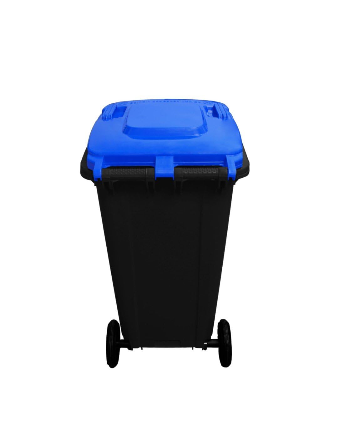 JARDIN202 - JARDIN202 - Contenedor de basura reciclables 240L 2 ruedas | Ecodiseño Negro | COLOR: AZUL () | COLOR: AZUL
