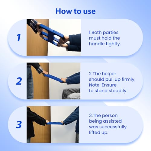Image of Lift Assist Standing Aid for Elderly: Portable Lift Aid Bar with No-Slip Grip Handle - Standing Aids & Supports Up to 450 lbs - Lifting Assists device to Transfer Elderly, Seniors, Handicap, 1PC
