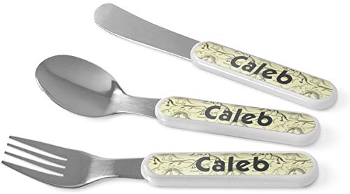 Personalized Dinosaur Skeletons Kid's Flatware