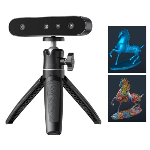 Creality CR-Ferret SE 3D Scanner for 3D Printing, Anti-Shake, 0.1Mm Precision, 30FPS Scanning Speed, Full-Color, Upgraded Desktop 3D Scanner for Body Hair Black Metal Non-Reflective Objects