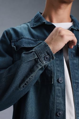 Image of INKD Men's Full Sleeve Shacket - 100% Cotton | Regular Fit | Shirts for Men | Shirt for Men
