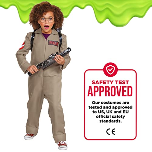 DISGUISE Official Deluxe Afterlife Ghostbusters Costume Kids includes Proton Pack Backpack, Ghostbusters Fancy Dress Up Ghost Buster Outfit for Children World Book Day Costumes for Boys M