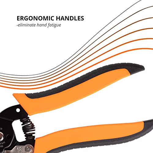 Wirefy Wire Stripper And Cutter - Wire Stripping Tool For Solid And Stranded Wires 22-10 Awg #TOP6