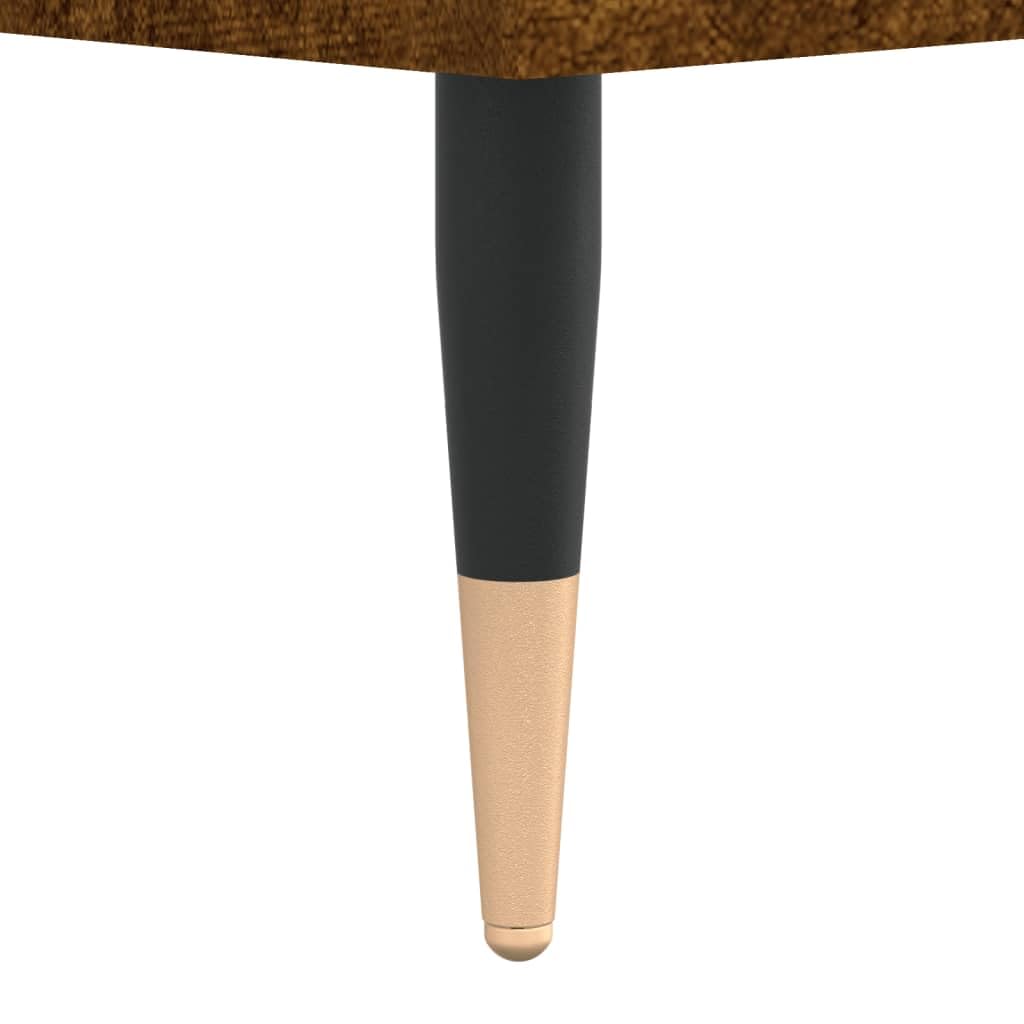 Armadio per dischi in legno di quercia affumicata, 85 x 38 x 48 cm, stile vintage, in vinile, con gambe in ferro, per il soggiorno