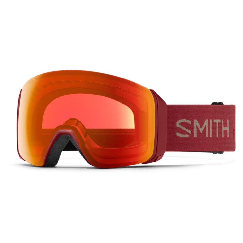 Smith 4D MAG XL - Maschera da neve con lenti a specchio rosse