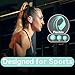 bmani Wireless Earbuds Bluetooth Headphones 48hrs Play Back Sport Earphones with LED Display Over-Ear Buds with Earhooks Built-in Mic Headset for Workout Mint Green