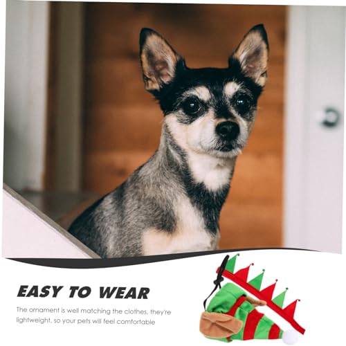 Set de Sombrero y Collar Navideño para Mascotas miniatura 5