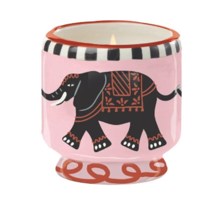 Paddywax Adopo Range - Candela in ceramica alla vaniglia, tabacco