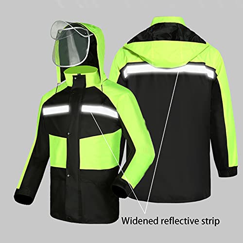 Conjunto impermeable para ciclismo y running, talla 3X-Large verde miniatura 3