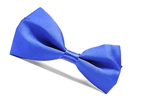 Image of JAGMOOLYA Products The Perfect Classic Satin Pre-Tied Bow Tie Formal Solid Tuxedo Bowtie Adjustable Length Many Colors and Styles Bow for Adults and Children