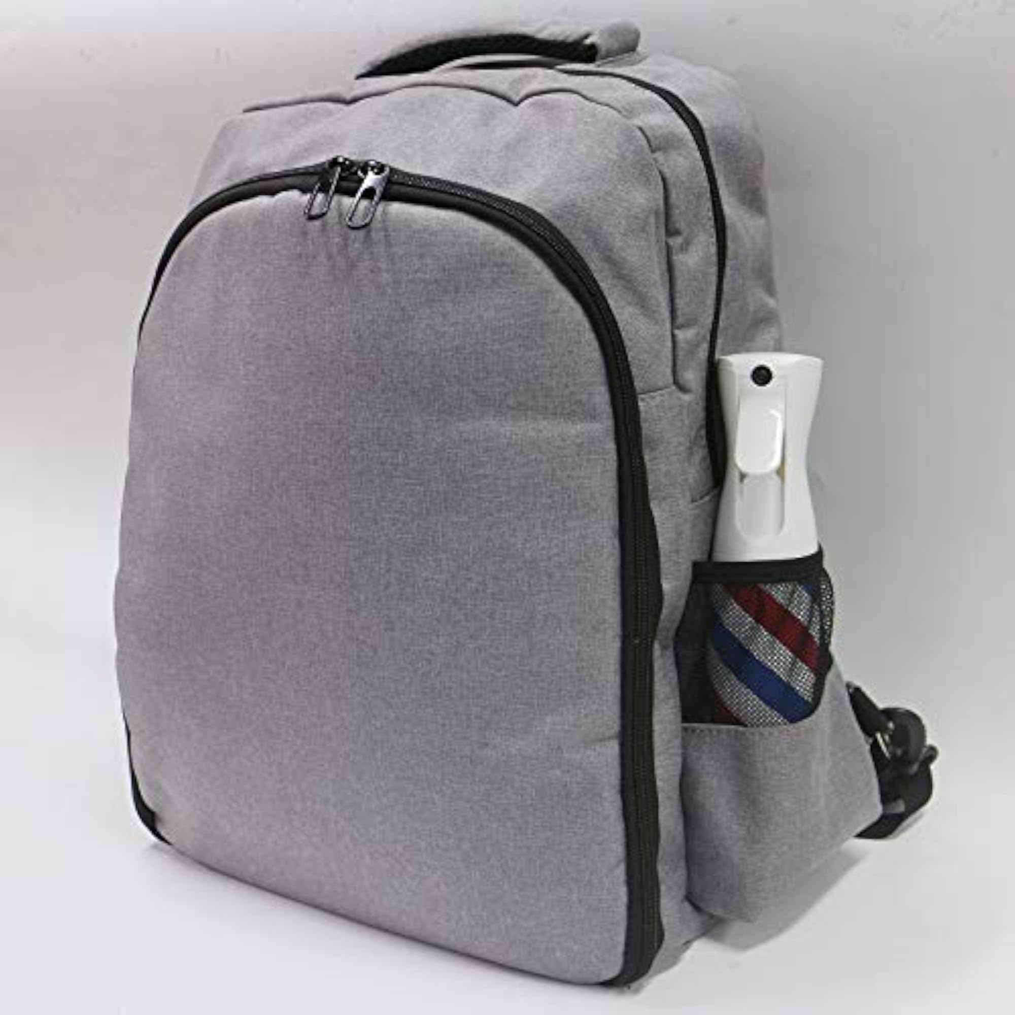 Portable Makeup Tool Bag for Barber Stylist, Grey