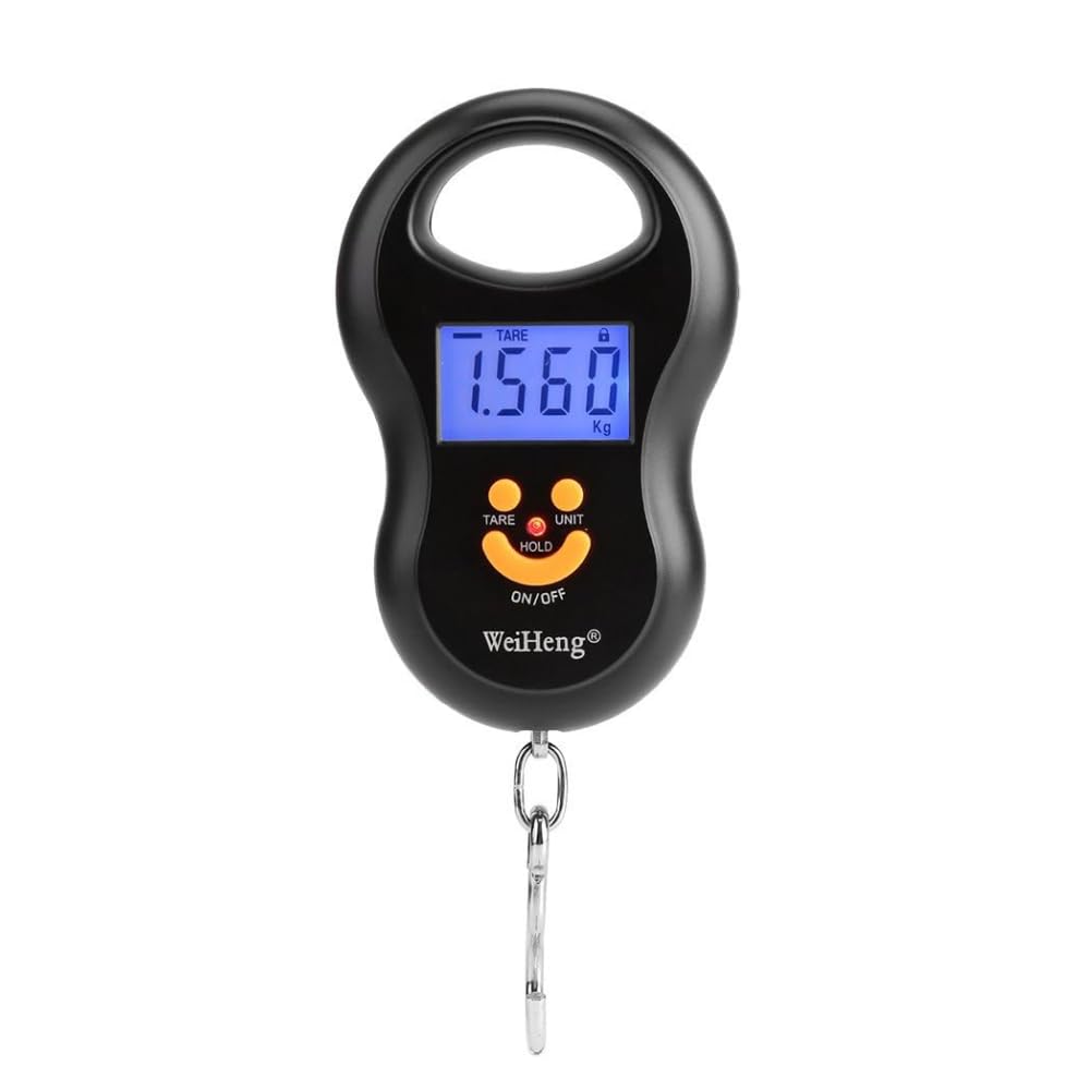 Waga bagażowa, 50 Kg/10G Lcd Cyfrowy Handheld Przenośny Żuraw Elektroniczny Waga Możliwość Powieszenia Hak Do Samolotu Podróży Bagaż Ważenie Domowe Zakupy Wędkarstwo