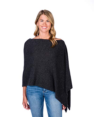 Image of CLAUDIA NICHOLE Womens 100% Cashmere Dress Topper - Cashmere Poncho Wrap