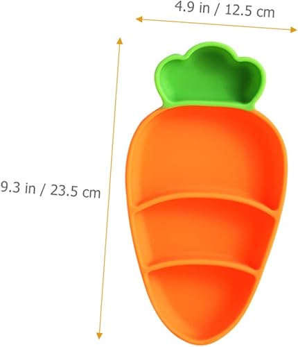 Miniatura 5 de Hohopeti 1 juego de zanahoria cuchara de comida para mascotas Pascua como popote de succión plato de cerámica y cubiertos de agua con utensilios de