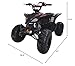 HHH 125cc ATV Fully Automatic Youth Sports Gas Four Wheeler Vitacci Quad with Reverse, LED Lights and Big Tires (Black)
