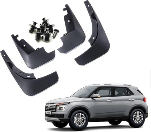 Image of WolkomHome Mud Flap Compatible with Venue 2024 - Durable Splash Guards for Car Exterior Protection