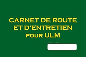 Couverture du livre de Carnet de route et d'entretien pour ULM