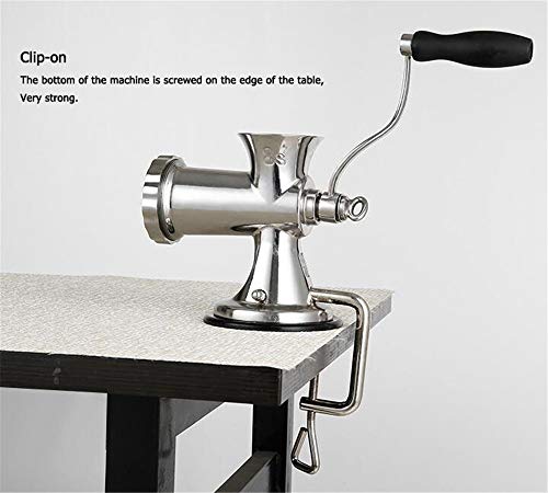 BCLGCF 304 Edelstahl-Hochleistungs-Fleischwolf, Handbetriebener Fleischwolf Für Den Haushalt, Kochmaschine, Füllmaschine… – Bild 3