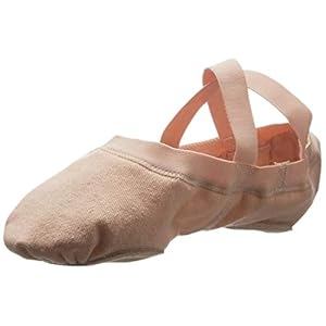 Bloch-Synchrony-Split-Sole-Ballet Bloch Dance Women's Synchrony Split Sole Stretch Canvas Ballet Slipper/Shoe, Pink, 6.5