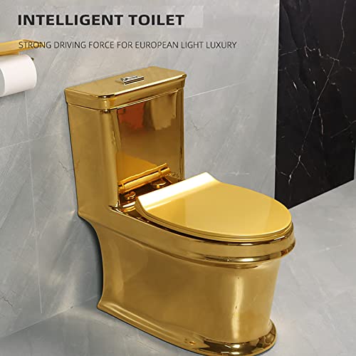 Inodoro de Doble Descarga para Hotel, Altura Universal Silencioso, Inodoro Cerámico Sifónico para Baño en Casa, 350mm y 400mm miniatura 3
