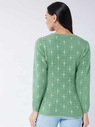 Image of Modeve Women Flower Print Sweater for Winters||Winterwear||