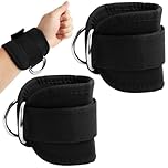 Gym Wrist Straps Adjustable Leg Weight for Men and Women,Ankle Straps for Cable Machines Neoprene Padded with Adjustable Triangular Hook&Loop and Secure Cuff Design for Workouts Strength Training