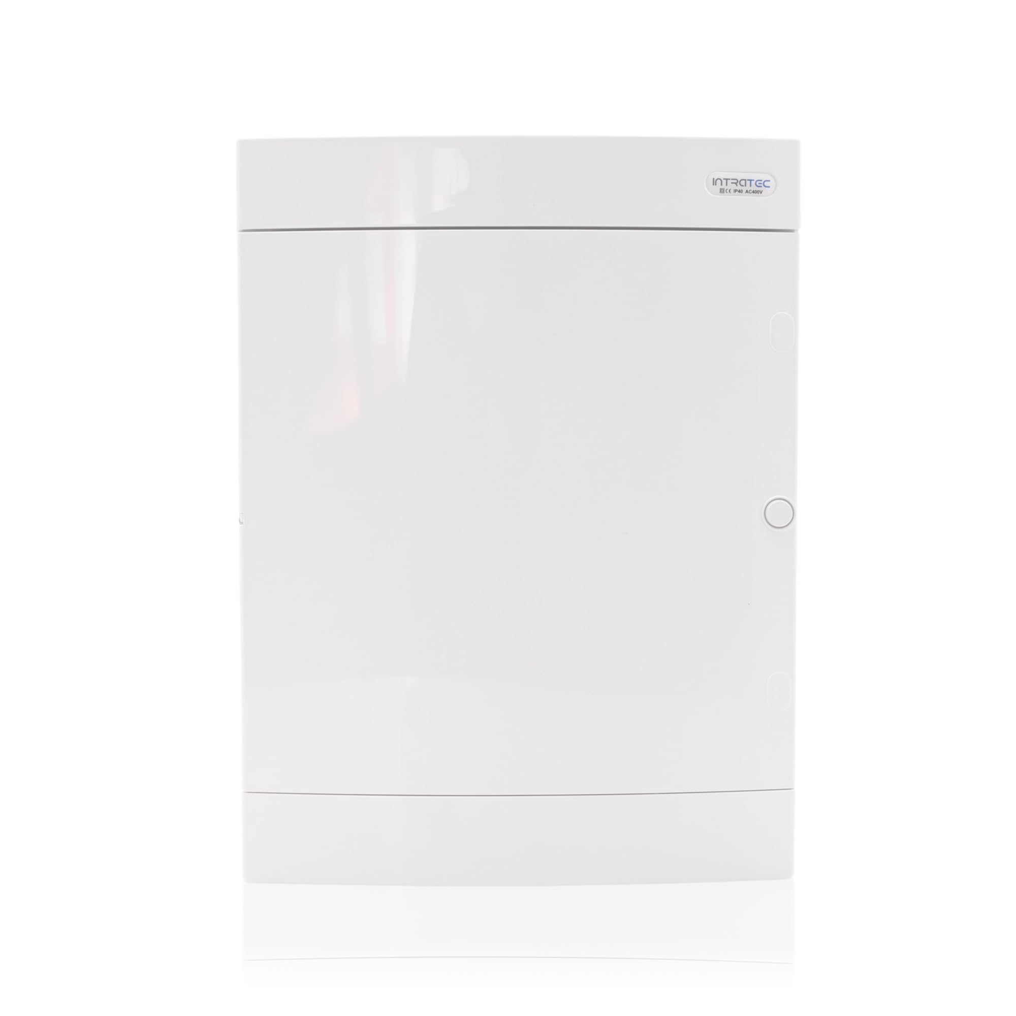 Intratec natynkowy rozdzielacz komunikacyjny IP40 – wytrzymały rozdzielacz sieciowy z tworzywa sztucznego ABS do routera, panel łatowy, 526 x 396 x 112 mm, biały