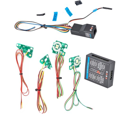 Evita choques nocturnos con kit luces enlace TRX4 RC camiones orugas MOUDOAUER sistema