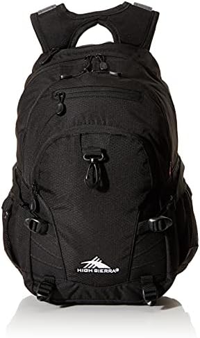 High Sierra Loop-Backpack, School, Travel, or Work Bookbag with tablet-sleeve, Black, One Size 1 High Sierra Loop-Backpack, School, Travel, or Work Bookbag with tablet-sleeve, Black, One Size