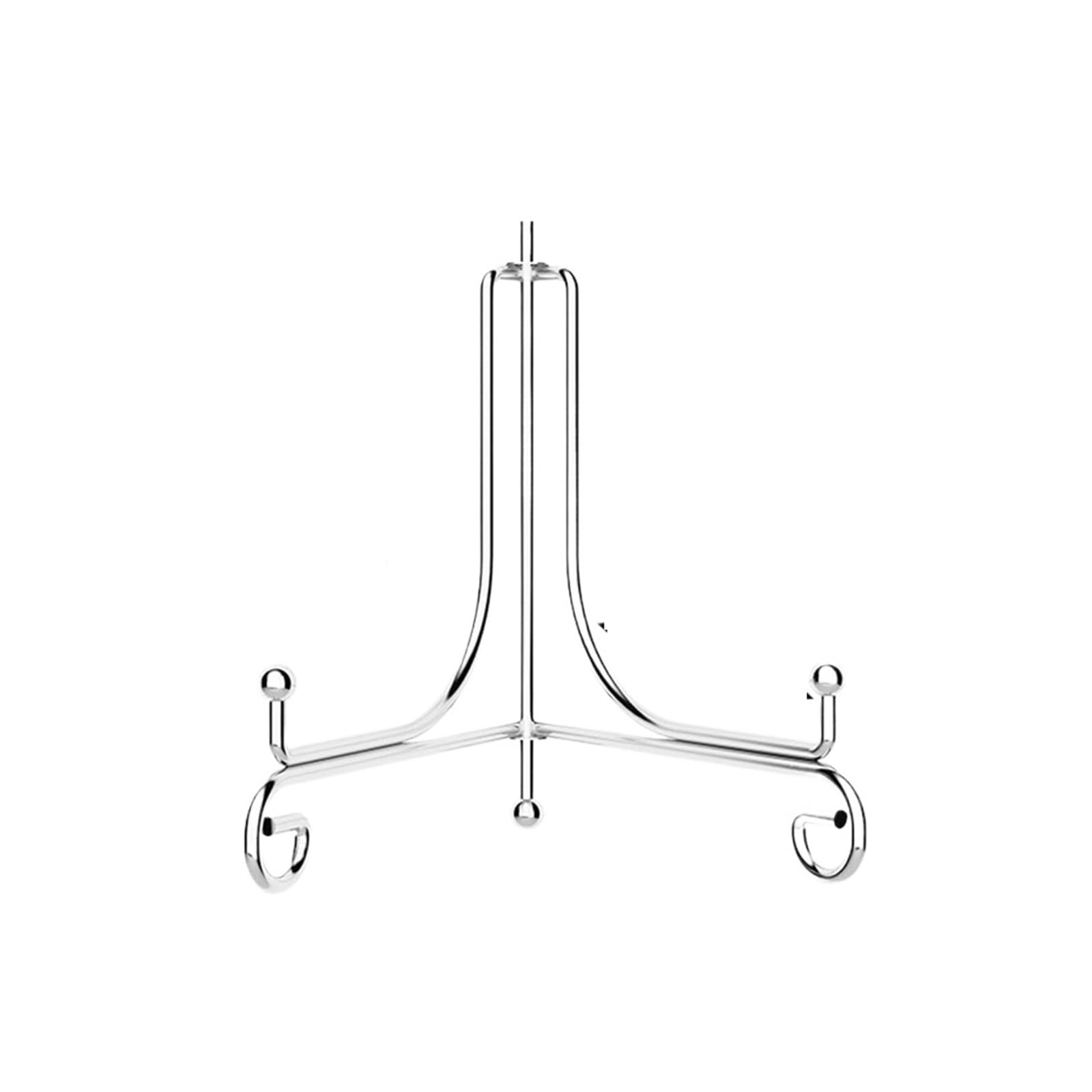Luoaxinn Silver 6Inch Metal Display Stand Foldable Plate Stands Iron 4 6 8 10 12Inch Display Stand Solid Book Holder Bowl Picture Frame