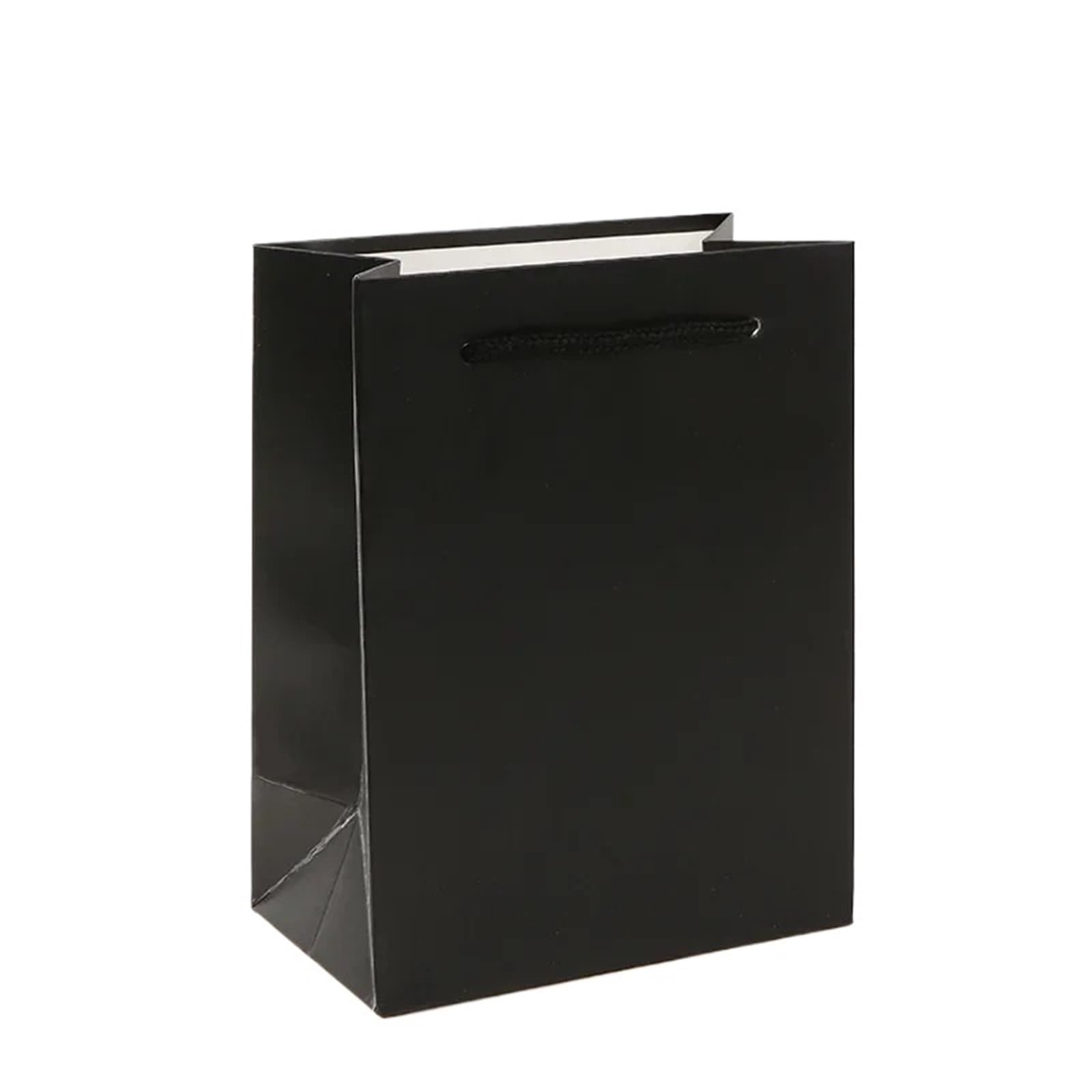 Sacchetto Regalo Kraft Sacchetto regalo di carta semplice da 12/24 pezzi | Scatola di caramelle Kraft con manico Pacchetto festa di compleanno di nozze(Black,18x23x10cm,24pcs)