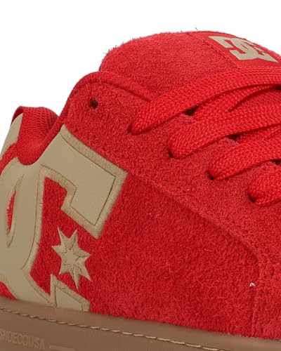 DC Men's Court Graffik SE Skate Sneaker, RED, 132
