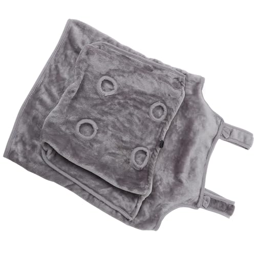 Angoily 猫エプロンキャリーバッグ キャリア ファブリング 通気性 運ぶ 屋内 グルーミング 子犬の寝袋 ペットキャリーバッグ 小型犬用キャリーエプロン Grey フランネル