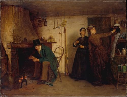 Affiches et gravures Eastman Johnson le nouveau capot - Peinture moderne décoration salon 60x90