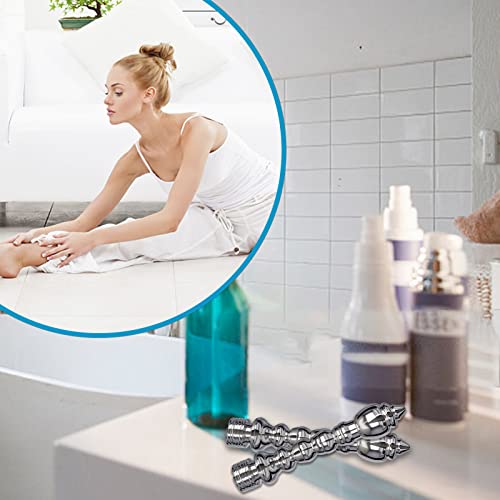 Image of 7 Holes Shower Enema Douche Attachments Aluminium Water Nozzle Rinse Cleaning Kit Cleaner + Velvet Carry Bag