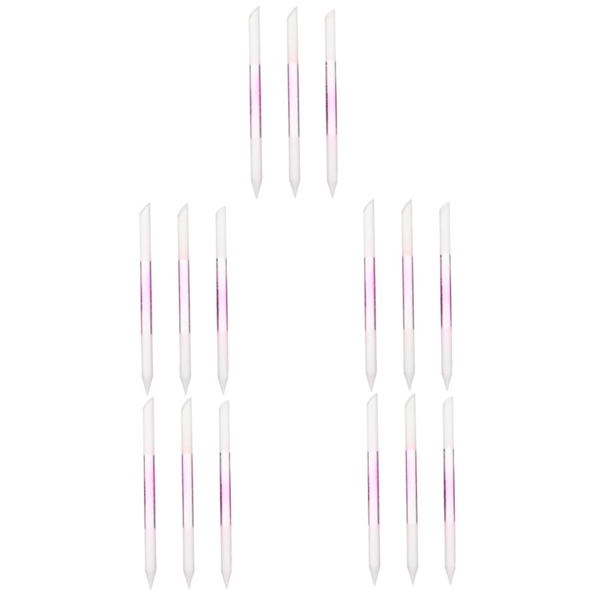 Healvian 15stücke Teiliges Glas-nagelfeilen Langlebige Maniküre-werkzeuge Für Professionelle Nagelpflege Für Zuhause Salon Farben Transparent