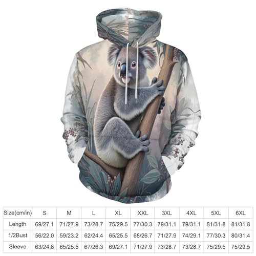 Sweat koala aquarelle pull à capuche idée cadeau originale