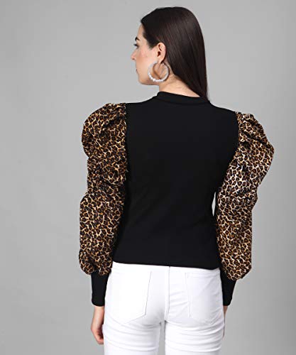 Image of FUNDAY FASHION Women's Regular Fit Cotton Full Sleeves Flurred top