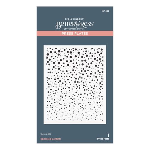 Assiettes à confettis saupoudrées Spellbinders BP-200 pour scrapbooking de Noël