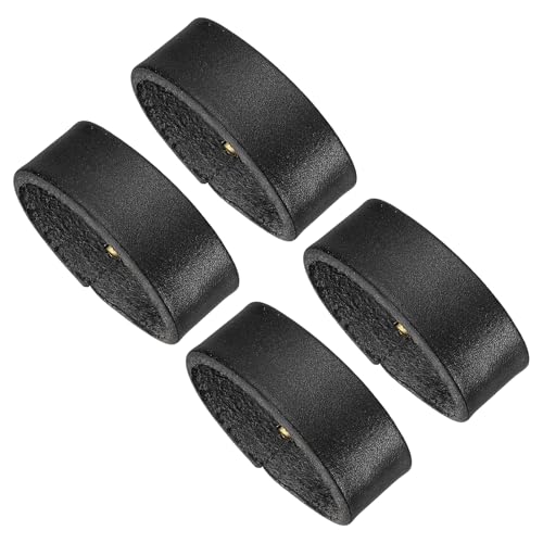 PATIKIL Leather Loop Keeper, 4 Pack Leather Loops Belt Keeper Loops Retainer Straps Replacement for 1.5