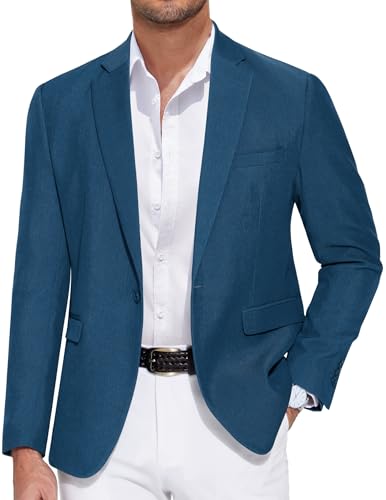 COOFANDY Men's Casual Blazer One Button Sport Coat Slim Fit Lightweight Suit Blazer Jacket