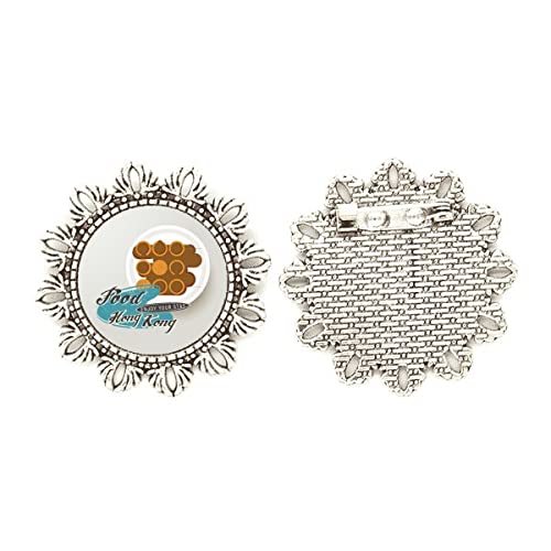 Broche de plata con diseño de flor para lucir en bodas, eventos y looks diarios