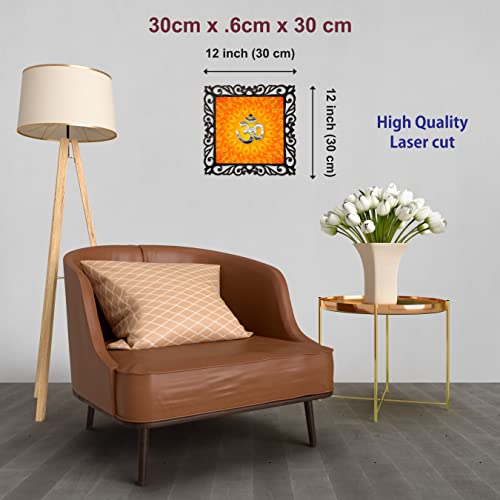 Image of Casa Rica om painting photo frame wall hanging home decor for wall, living /bed room, lobby(12inch x12inch) (SAS005) laser cut