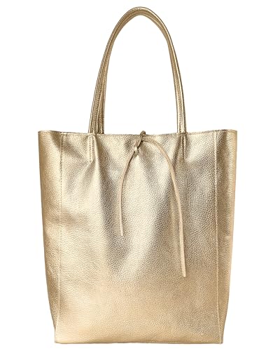 Bolso Tote de Cuero Italiano para Mujer, Grande miniatura 1
